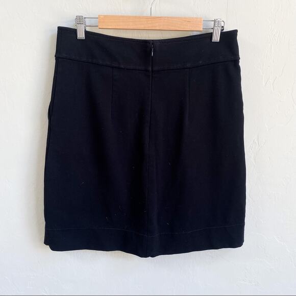 Ann Taylor‎ Black Gold Button Skirt - Picture 2 of 4